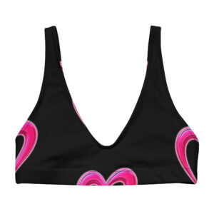 AMUZEME Midnight Heart Padded Bikini Top
