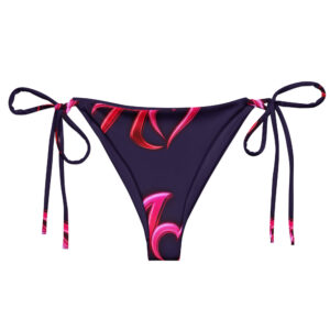 AMUZEME Electric Plum Tie-Side Bikini Bottom