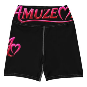 AMUZEME Midnight Heart High-Rise Yoga Shorts