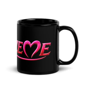 AMUZEME Neon Logo Black Mug